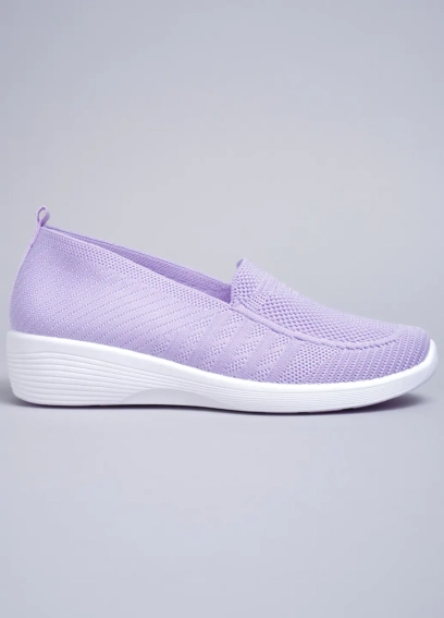Слипоны женские 343565 Fashion Фиолетовый фото 2 — интернет-магазин Tapok
