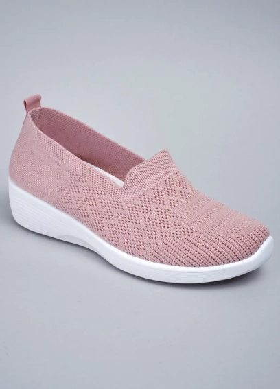 Слипоны женские 343554 Fashion Розовый фото 1 — интернет-магазин Tapok