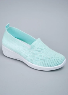 Слипоны женские 343456 Fashion Зеленый