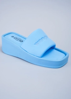 Шлепанцы женские 343498  Fashion Голубой