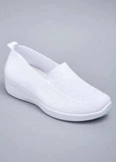 Слипоны женские 343523 Fashion Белый