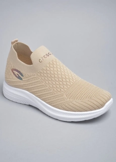 Слипоны женские 343321 Fashion Бежевый