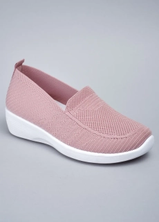 Слипоны женские 343447 Fashion Пудровый