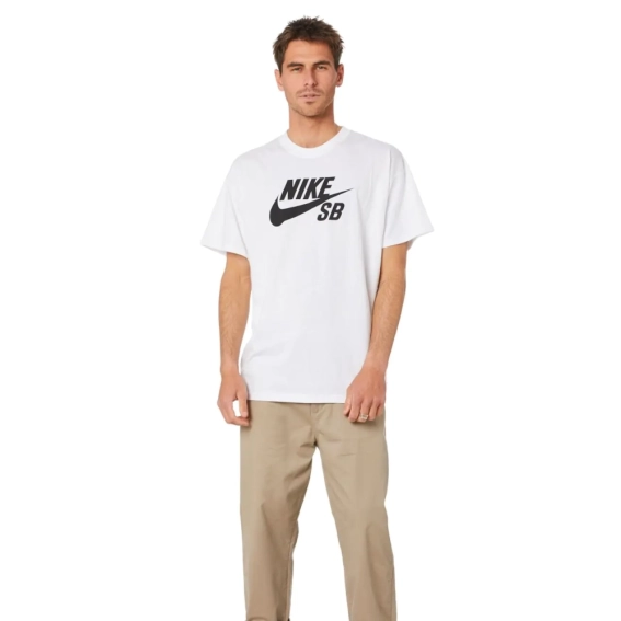 Футболка Nike Sb Logo Skate T-Shirt White CV7539-100 фото 4 — інтернет-магазин Tapok