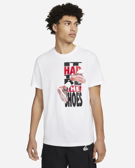 Футболка Jordan MJ THE SHOES SS CREW DH8952-100 фото 1 — интернет-магазин Tapok