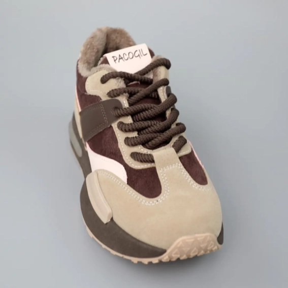 Кросівки жіночі утеплені 589530 Бежеві коричневі фото 2 — інтернет-магазин Tapok