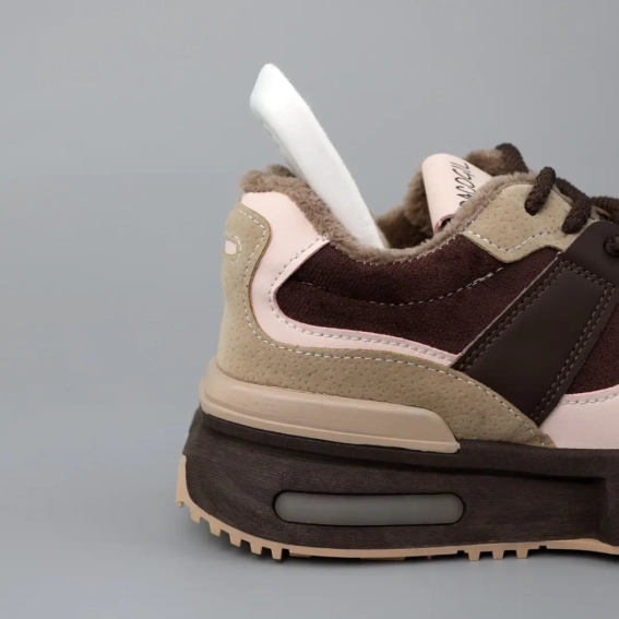 Кросівки жіночі утеплені 589530 Бежеві коричневі фото 7 — інтернет-магазин Tapok