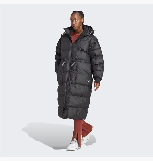 Adidas By Stella Mccartney Long Padded Winter Jacket Black Hr4481 Tapok