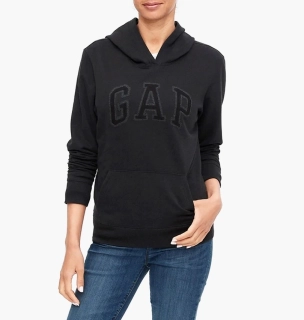Худі Gap Logo Fleece Hoodie black moonless night 254792241
