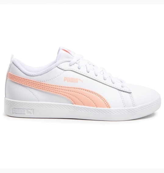 Кроссовки Puma Smash v2 L белые персиковые 365208 26 фото 2 — интернет-магазин Tapok