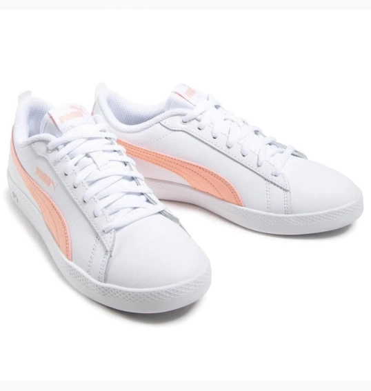Кроссовки Puma Smash v2 L белые персиковые 365208 26 фото 3 — интернет-магазин Tapok