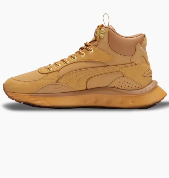 Кроссовки PUMA WILD RIDER MID HIGH TOP BEIGE 386320 01 фото 1 — интернет-магазин Tapok