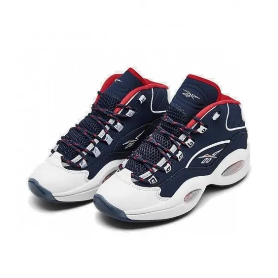 Кроссовки Reebok Question low белые синие GW8028 фото 2 — интернет-магазин Tapok