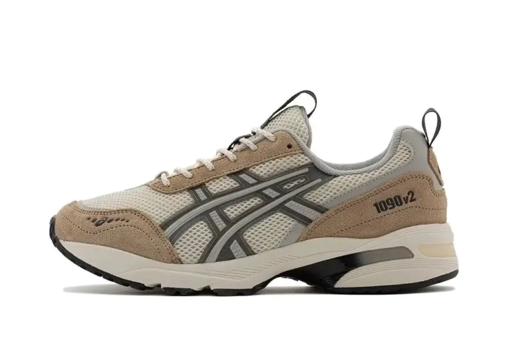 Кроссовки ASICS GEL-1090V2 BEIGE/BROWN 1203A224-102 фото 1 — интернет-магазин Tapok