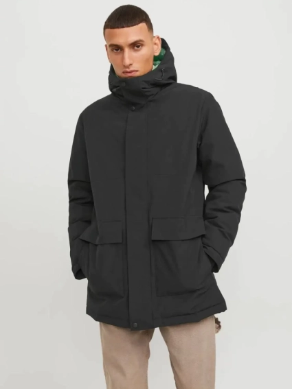 Куртка Jack&Jones Чоловіча зимова куртка, JJTATE 12235845-BLACK фото 1 — інтернет-магазин Tapok