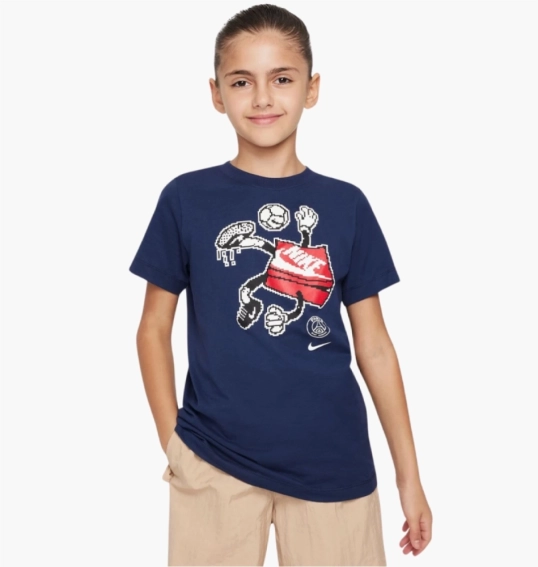 Підліткова футболка NIKE PSG U NK CHARACTER TEE FZ0166-410 фото 1 — інтернет-магазин Tapok
