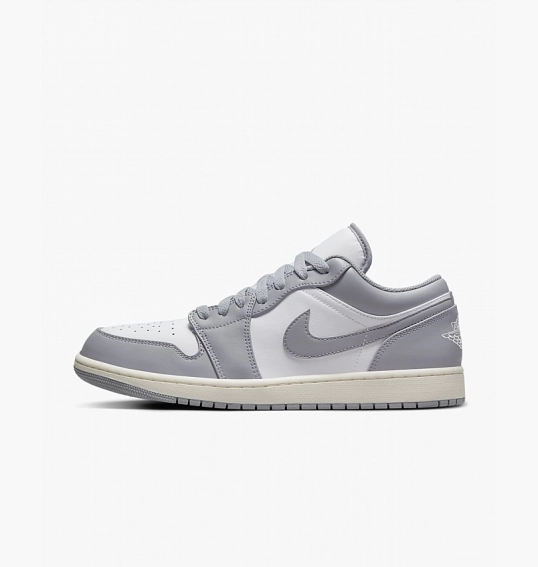 Кроссовки Air Jordan 1 Low Vintage Stealth Grey Grey/White 553558-053 фото 2 — интернет-магазин Tapok