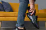 Чоловічі кросівки текстильні літні чорні Emirro JD сетка Фото 5