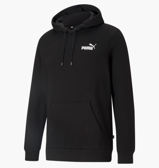 Худые Puma Essentials Small Logo Hoodie Black 586690-01 фото 1 — интернет-магазин Tapok