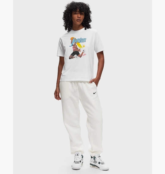 Брюки Nike Phoenix Fleece High-Waisted Oversized Sweatpants Beige FZ5996-133 фото 2 — интернет-магазин Tapok