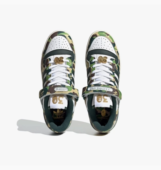 Кроссовки ADIDAS FORUM 84 BAPE LOW ID4771 фото 3 — интернет-магазин Tapok