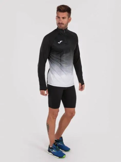 Мужская спортивная кофта Joma Elite VII Белый/Черный фото 3 — интернет-магазин Tapok