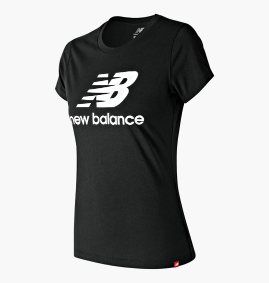 Футболка жіноча New Balance Ess Stacked Logo Black WT91546BK фото 1 — інтернет-магазин Tapok