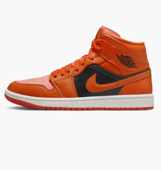 Air Jordan 1 Mid Orange Orange Black Dm3381 600 Tapok