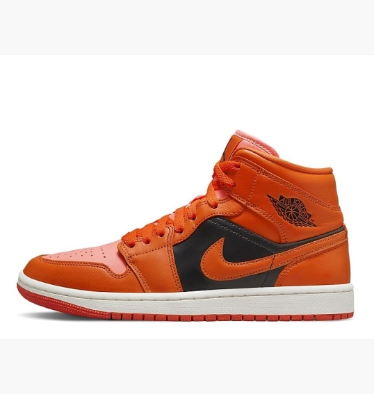 Кросівки жіночі Air Jordan 1 Mid "Orange" Orange/Black Dm3381-600 фото 2 — інтернет-магазин Tapok