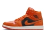 Кросівки жіночі Air Jordan 1 Mid "Orange" Orange/Black Dm3381-600 Фото 2