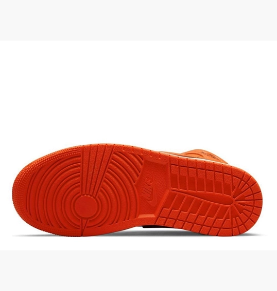 Кросівки жіночі Air Jordan 1 Mid "Orange" Orange/Black Dm3381-600 фото 4 — інтернет-магазин Tapok