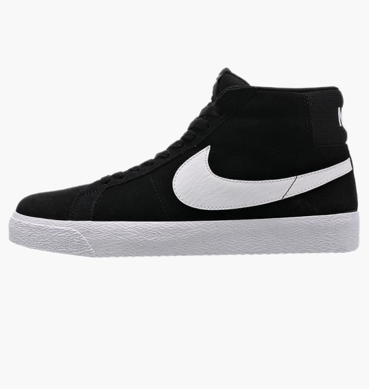 Кросівки Nike Sb Zoom Blazer Mid Black White 864349-002 фото 1 — інтернет-магазин Tapok