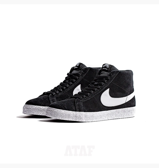 Кросівки Nike Sb Zoom Blazer Mid Black White 864349-002 фото 3 — інтернет-магазин Tapok