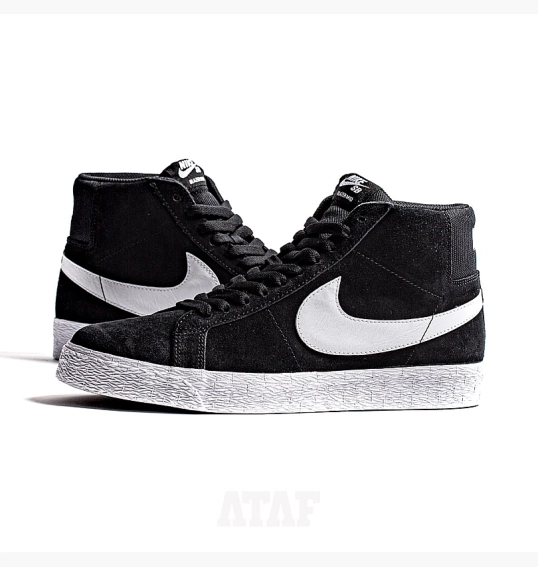 Кросівки Nike Sb Zoom Blazer Mid Black White 864349-002 фото 4 — інтернет-магазин Tapok
