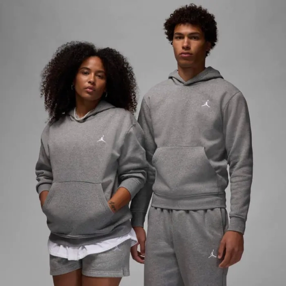Кофта унісекс Jordan Brooklyn Fleece Carbon (FV7281-091) фото 1 — інтернет-магазин Tapok