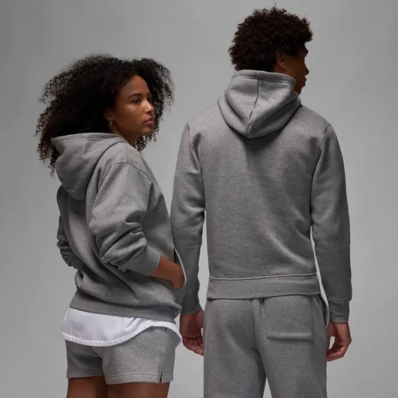 Кофта унісекс Jordan Brooklyn Fleece Carbon (FV7281-091) фото 2 — інтернет-магазин Tapok