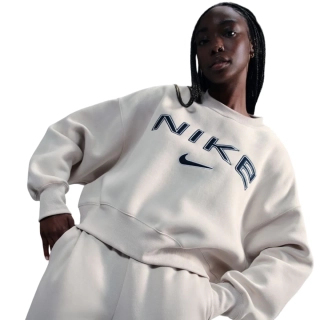 Жіноча кофта NIKE W NSW PHNX FLC OOS LOGO CREW FV7674-104