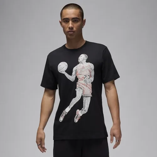 Мужская футболка NIKE M Jordan BRAND DOT MJ SS CREW FZ1936-010 фото 1 — интернет-магазин Tapok