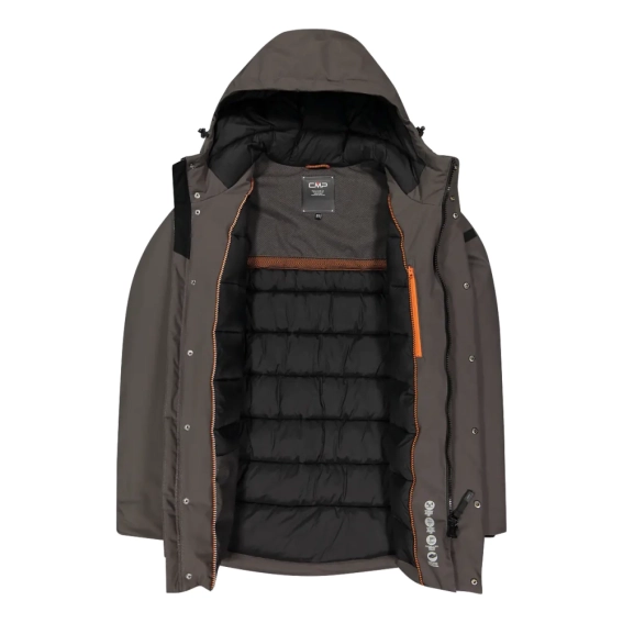 Парка CMP LONG JACKET FIX HOOD TWILL 34K0157-E910 фото 4 — інтернет-магазин Tapok