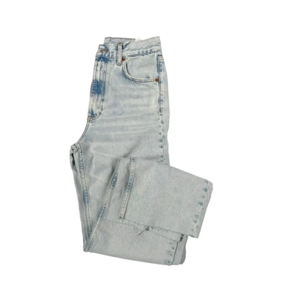 Джинси Zara Jeans Trf Wide Leg Tiro Alto Grey 6688021406 38 6688021406 фото 2 — інтернет-магазин Tapok