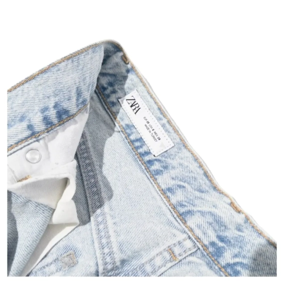 Джинси Zara Jeans Trf Wide Leg Tiro Alto Grey 6688021406 38 6688021406 фото 4 — інтернет-магазин Tapok