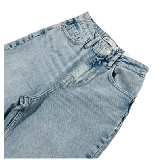 Джинси Zara Jeans Trf Wide Leg Tiro Medio Full Length Blue/Grey 6045033406 36 6045033406 фото 2 — інтернет-магазин Tapok