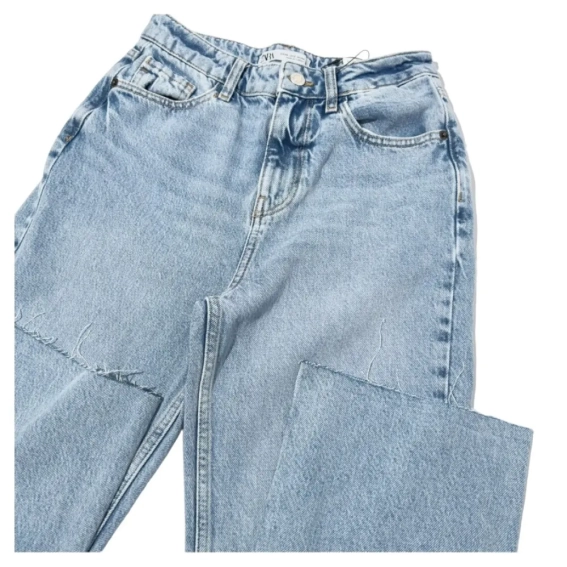 Джинсы Zara Jeans Z1975 Rectos Tiro Alto Light Blue 6164053427 34 6164053427 фото 4 — интернет-магазин Tapok
