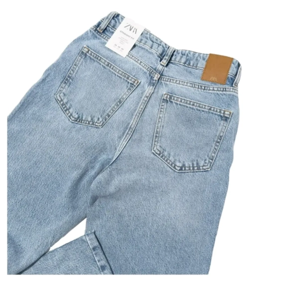 Джинсы Zara Jeans Z1975 Rectos Tiro Alto Light Blue 6164053427 34 6164053427 фото 5 — интернет-магазин Tapok