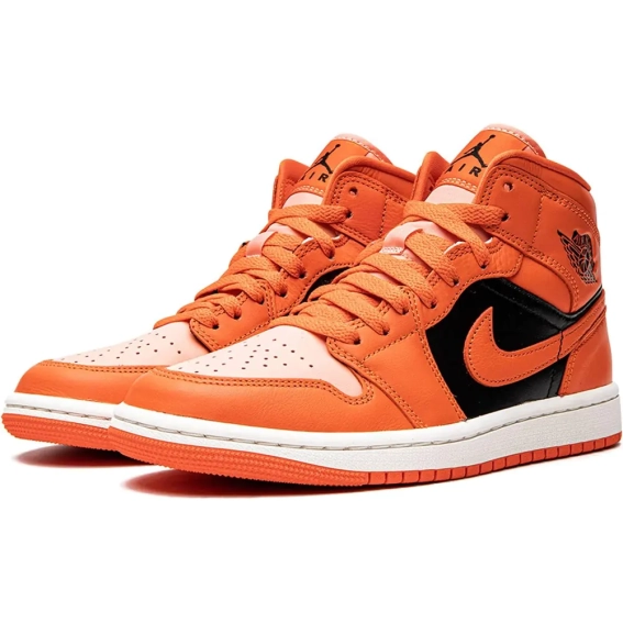 Кроссовки Air Jordan 1 Mid &quot;Orange&quot; Orange/Black Dm3381-600 42 DM3381-600 фото 2 — интернет-магазин Tapok