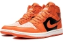 Кроссовки Air Jordan 1 Mid &quot;Orange&quot; Orange/Black Dm3381-600 42 DM3381-600 Фото 2