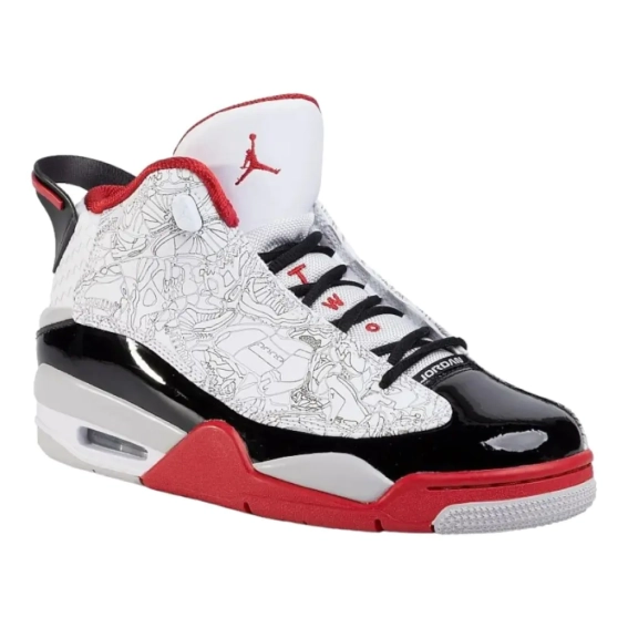 Кроссовки Air Jordan Dub Zero White/Varsity Red/Neutral Grey/Black 311046-116 42.5 311046-116 фото 3 — интернет-магазин Tapok