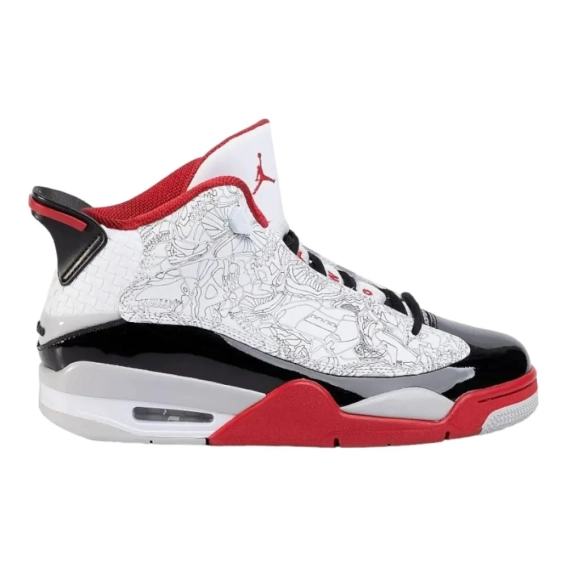 Кроссовки Air Jordan Dub Zero White/Varsity Red/Neutral Grey/Black 311046-116 42.5 311046-116 фото 4 — интернет-магазин Tapok
