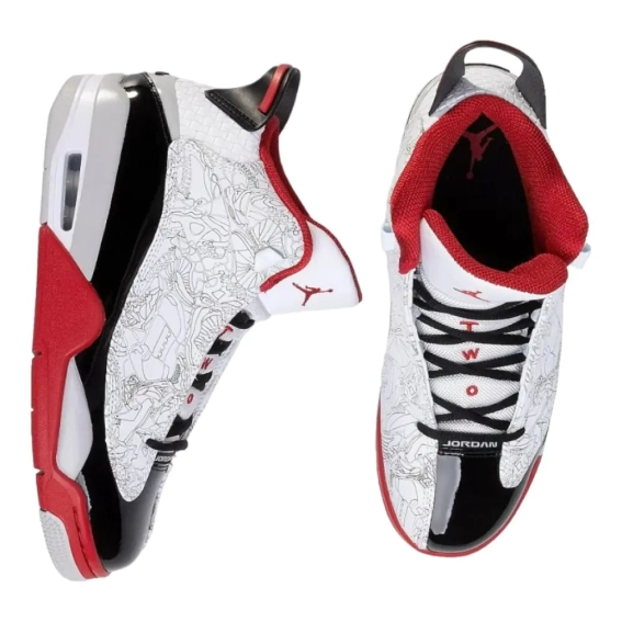 Кроссовки Air Jordan Dub Zero White/Varsity Red/Neutral Grey/Black 311046-116 42.5 311046-116 фото 7 — интернет-магазин Tapok