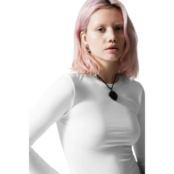 Лонгслив H&amp;M Slim Fitted Long Sleeve White 1141162002 L 1141162002 фото 3 — интернет-магазин Tapok